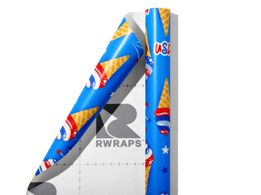Flavor Swirl Americana Wrap Film Sheets~Rwraps Series 914 Flavor Swirl Americana Scrolled Sheet~4