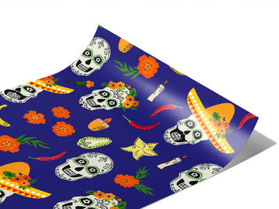 Flavorful Offerings Day of the Dead Vinyl Wraps~Rwraps Series 914 Digitally Printed Vinyl Wrap~0