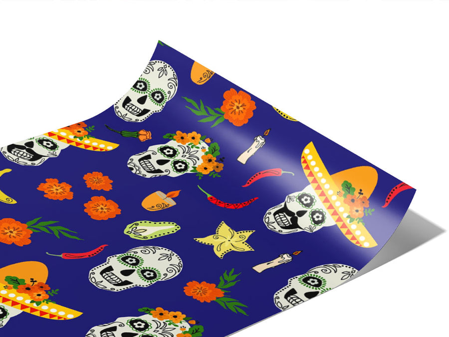 Flavorful Offerings Day of the Dead Vinyl Wraps~Rwraps Series 914 Digitally Printed Vinyl Wrap~0