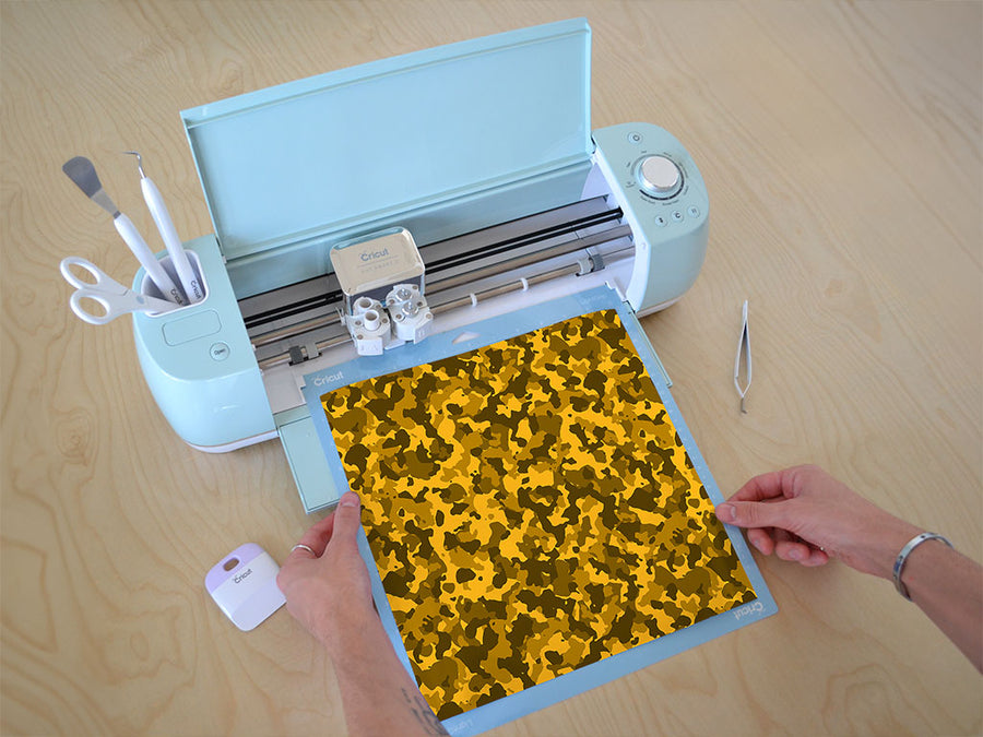 flaxen smokescreen camouflage Cricut Compatible Vinyl