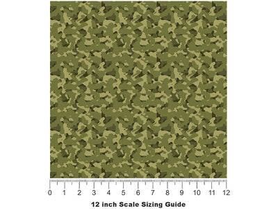 Flecktarn Bush Camouflage Vinyl Film Pattern Size 12 inch Scale~Rwraps Flecktarn Bush Camouflage Sizing Chart~3