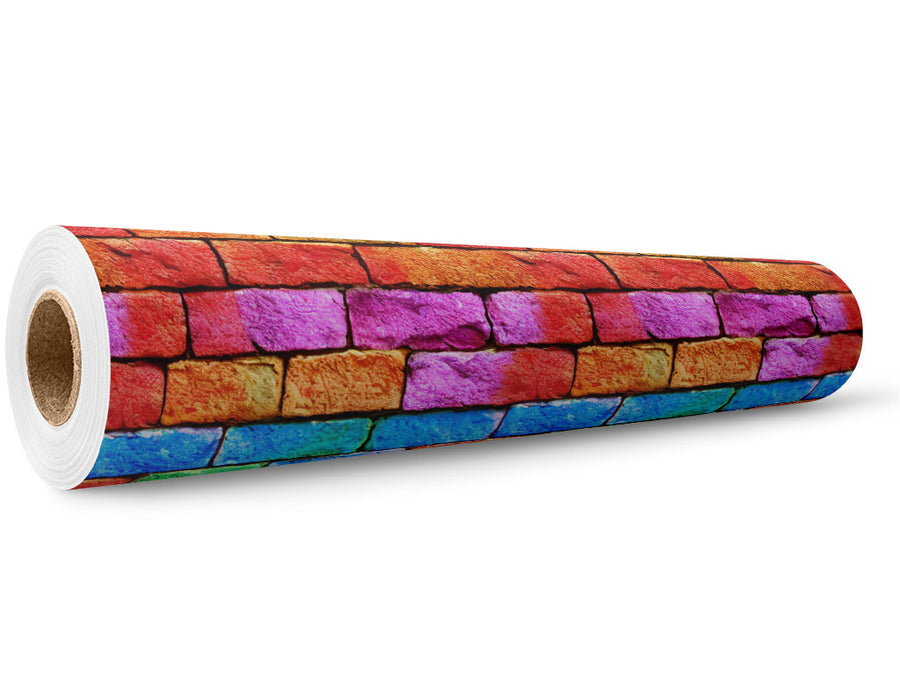 Flemish Cross Brick Wrap Film Wholesale Roll~Rwraps Series 914 Digitally Printed Vinyl Roll~5