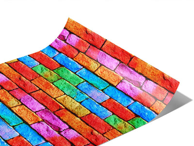 Flemish Cross Brick Vinyl Wraps~Rwraps Series 914 Digitally Printed Vinyl Wrap~1