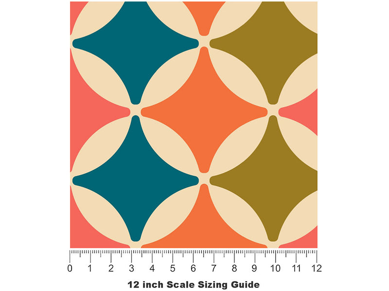 Flipped Wig Retro Vinyl Film Pattern Size 12 inch Scale~Rwraps Flipped Wig Retro Sizing Chart~2