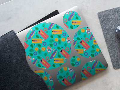 float on summertime DIY Laptop Stickers