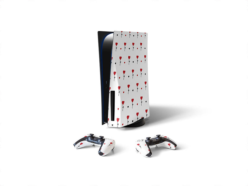 floating above heart Sony PS5 DIY Skin