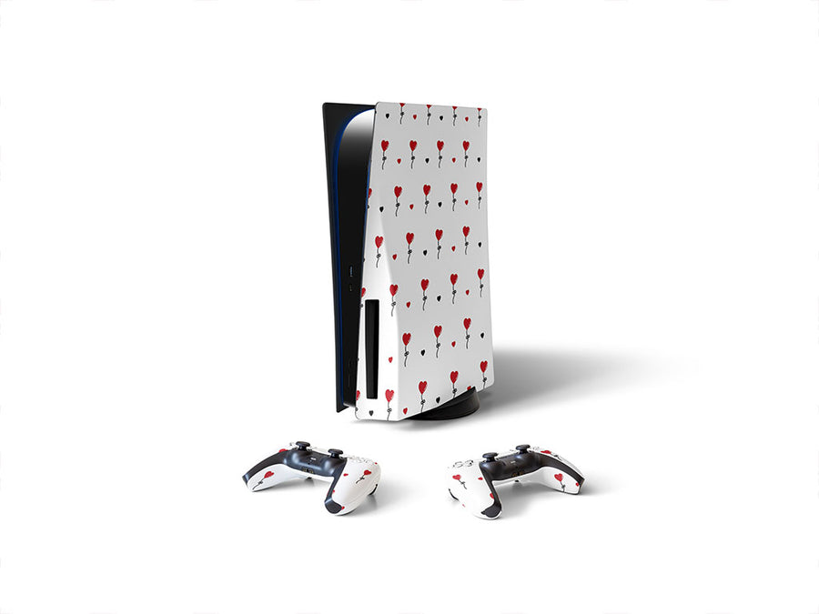 floating above heart Sony PS5 DIY Skin