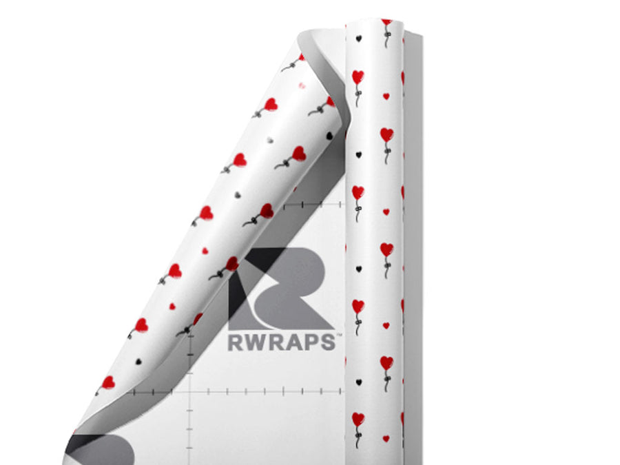 Floating Above Heart Wrap Film Sheets~Rwraps Series 914 Floating Above Heart Scrolled Sheet~3