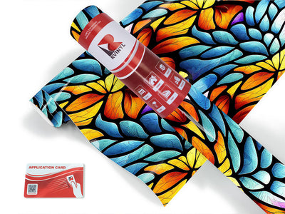 floating leaves stained glass Craft Vinyl Roll