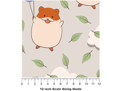 Floating Love Rodent Vinyl Film Pattern Size 12 inch Scale~Rwraps Floating Love Rodent Sizing Chart~2