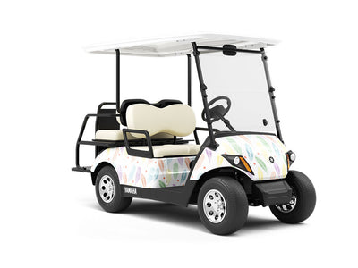 Flock Together Birds Wrapped Golf Cart