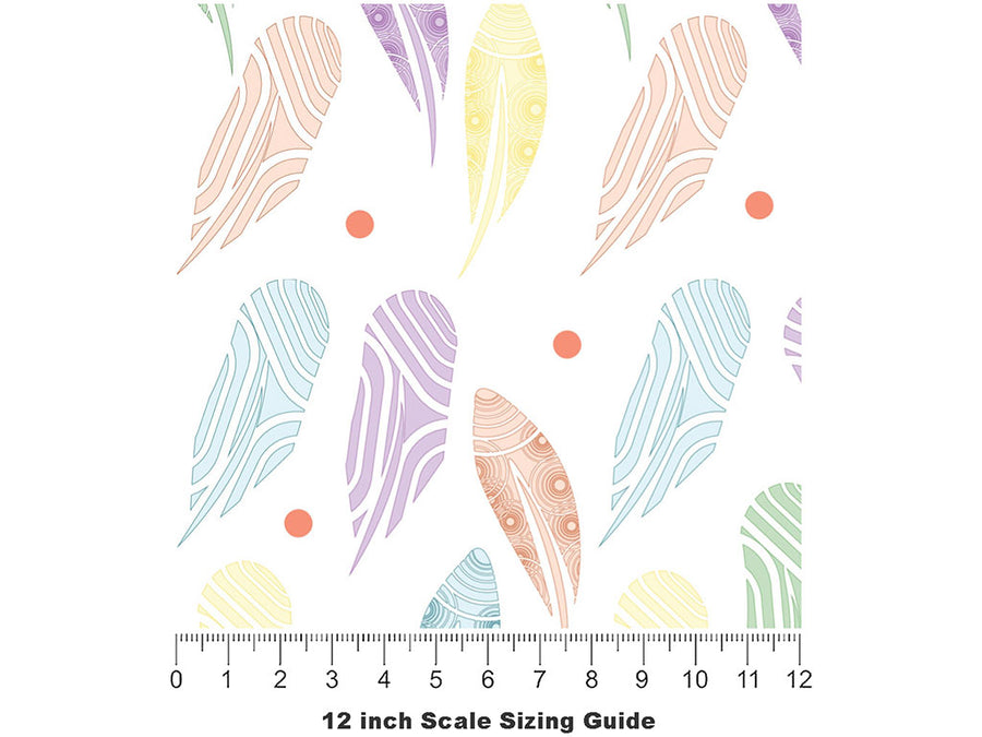 Flock Together Birds Vinyl Film Pattern Size 12 inch Scale~Rwraps Flock Together Birds Sizing Chart~2