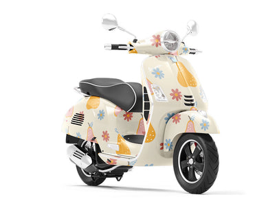 Floral Ambrosia Fruit Vespa Scooter Wrap Film