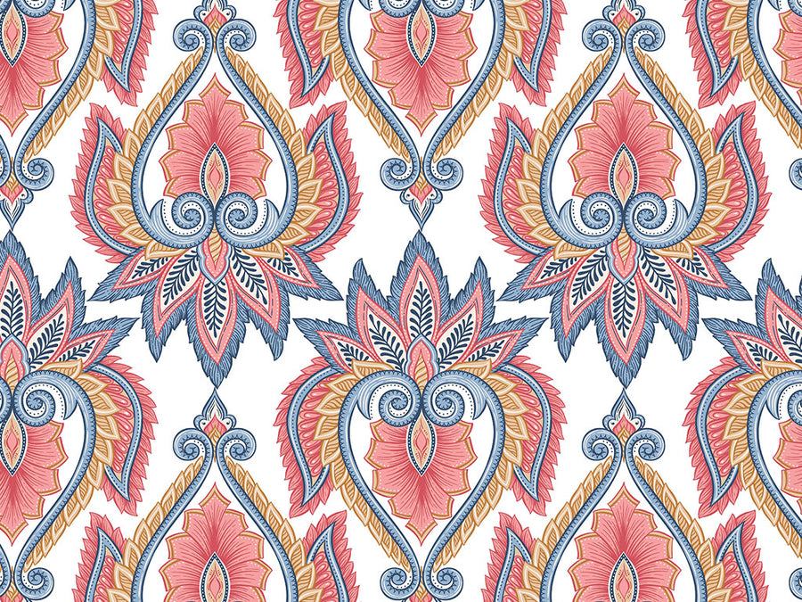 Floral Centerpiece Art Deco Vinyl Wrap Pattern~Rwraps Series 914 Digitally Printed Vinyl Wrap~0