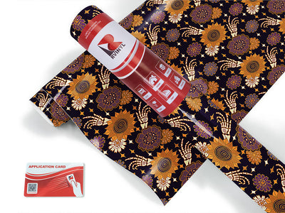 floral fingers skull and bones Craft Vinyl Roll
