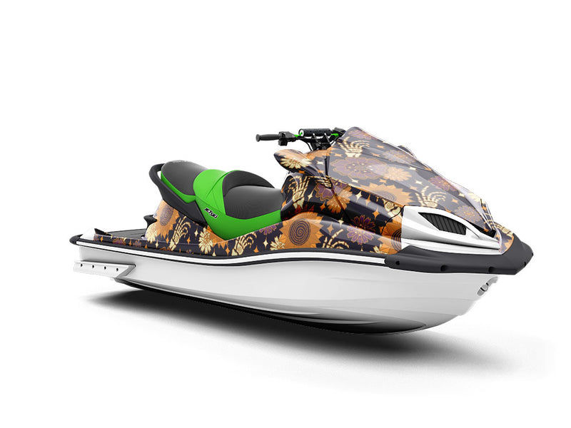 Floral Fingers Halloween Jet Ski Vinyl Customized Wrap