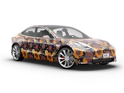 Floral Fingers Halloween Vehicle Vinyl Wrap
