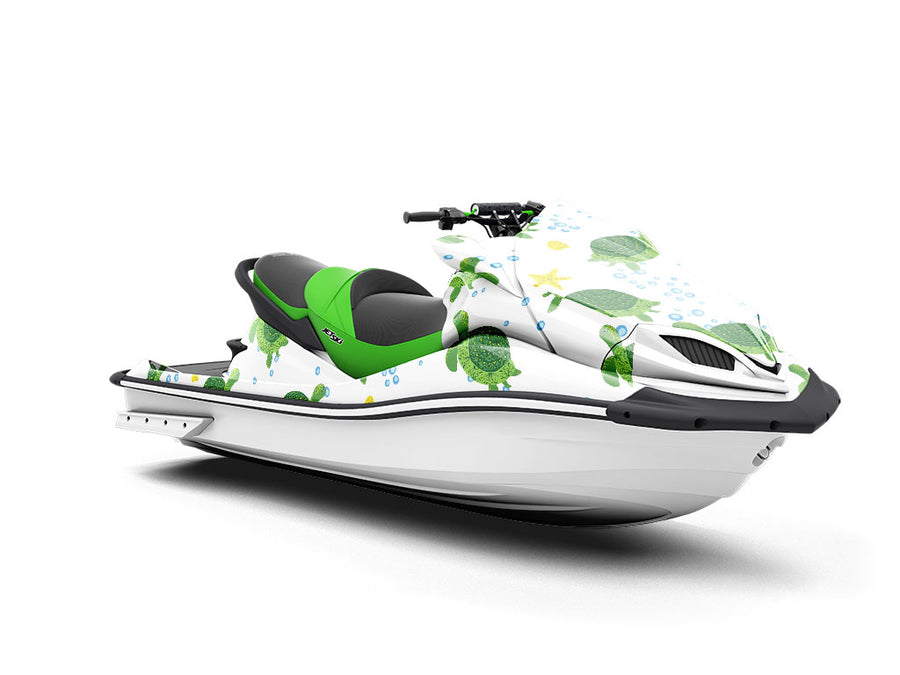 Floral Shells Marine Life Jet Ski Vinyl Customized Wrap