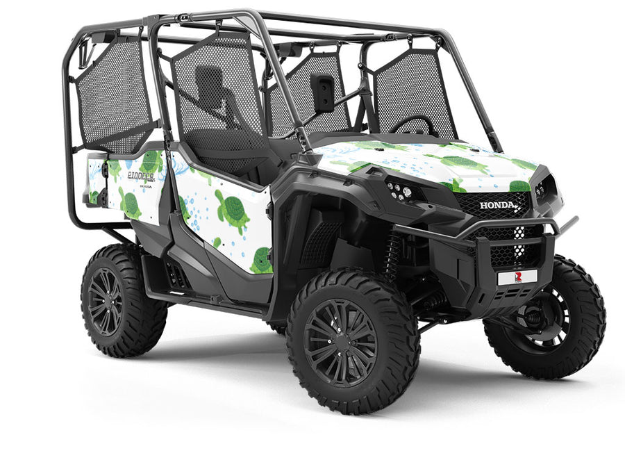 Floral Shells Marine Life Utility Vehicle Vinyl Wrap