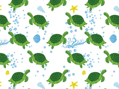 Floral Shells Marine Life Vinyl Wrap Pattern~Rwraps Series 914 Digitally Printed Vinyl Wrap~0