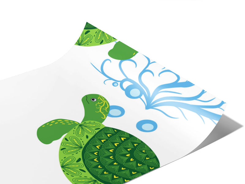 Floral Shells Marine Life Vinyl Wraps~Rwraps Series 914 Digitally Printed Vinyl Wrap~0