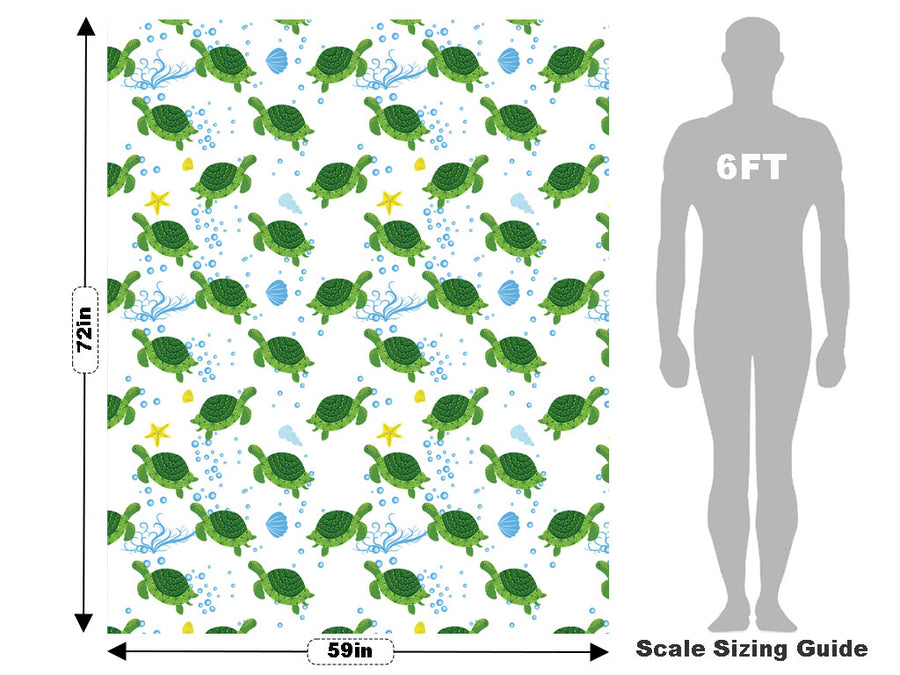 Floral Shells Marine Life Vehicle Wrap Scale~Rwraps Series 914 Floral Shells Marine Life Measurements~1