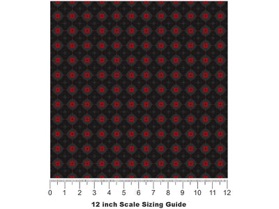 Floral Temptation Gothic Vinyl Film Pattern Size 12 inch Scale~Rwraps Floral Temptation Gothic Sizing Chart~2