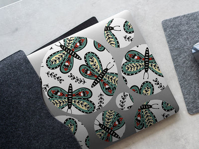 florally embedded bug DIY Laptop Stickers
