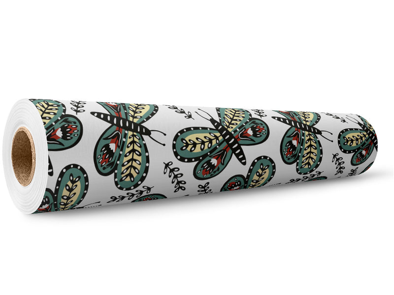 Florally Embedded Bug Wrap Film Wholesale Roll~Rwraps Series 914 Digitally Printed Vinyl Roll~5