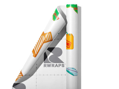 Florida Vacation Americana Wrap Film Sheets~Rwraps Series 914 Florida Vacation Americana Scrolled Sheet~4