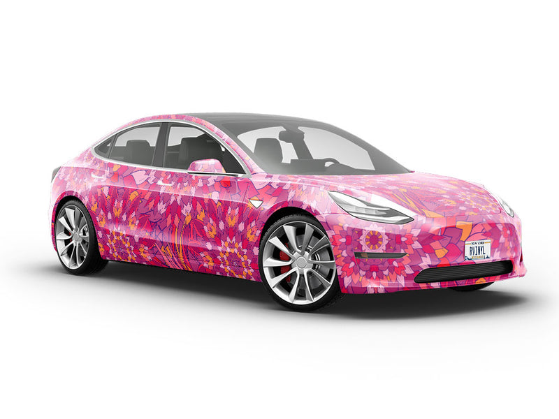 Flower Ball Floral Vehicle Vinyl Wrap