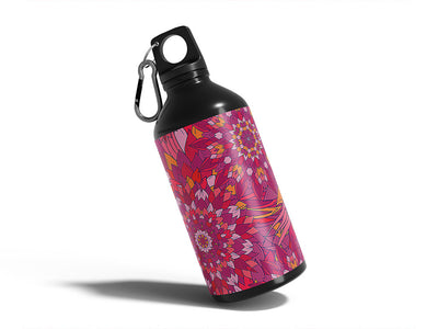 flower ball floral Water Bottle DIY Stickers