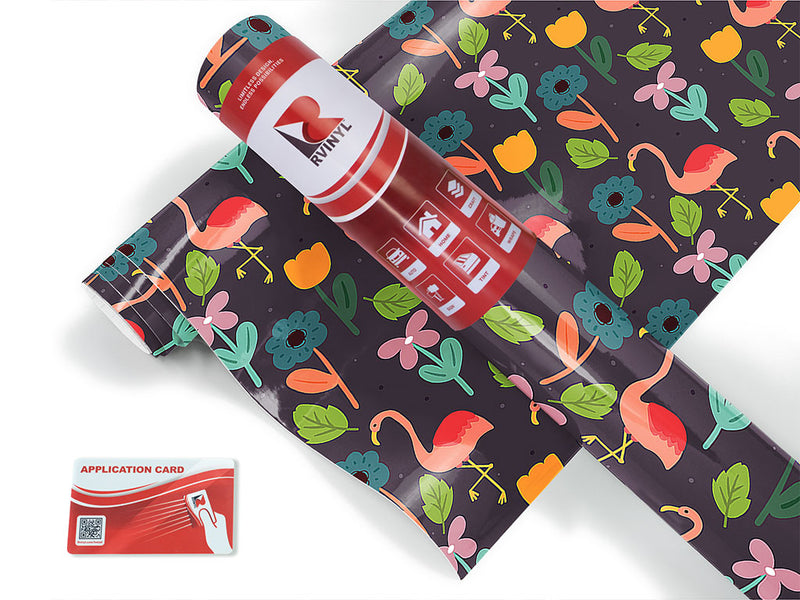 flower fun bird Craft Vinyl Roll