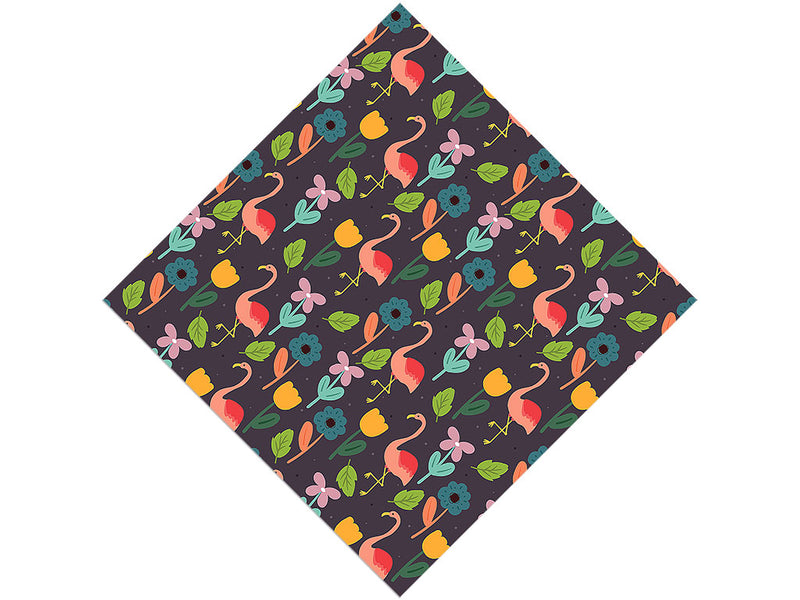 Flower Fun Birds Vinyl Wrap Pattern
