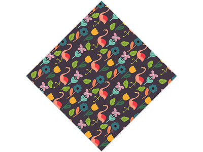 Flower Fun Birds Vinyl Wrap Pattern