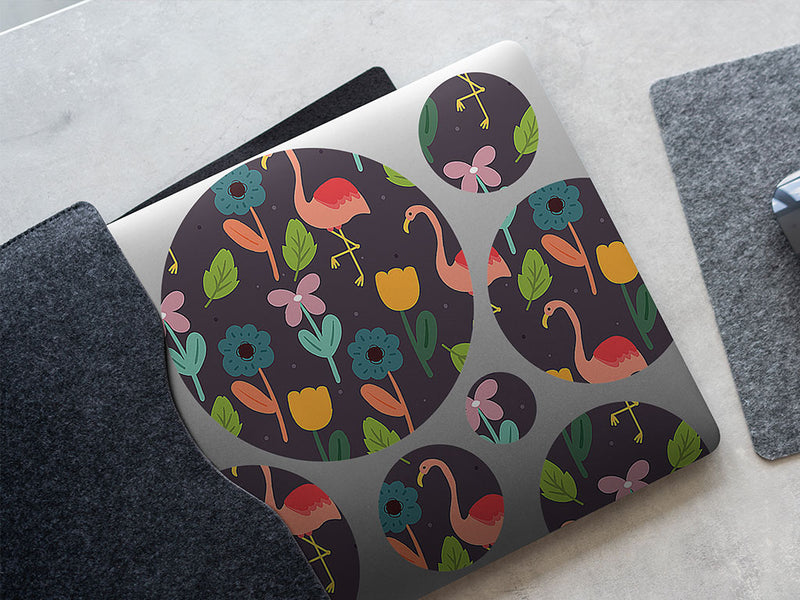 flower fun bird DIY Laptop Stickers