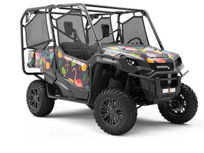 Flower Fun Birds Utility Vehicle Vinyl Wrap
