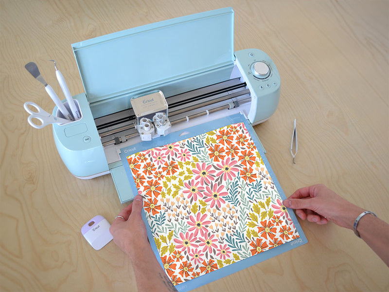 flower power floral Cricut Compatible Vinyl