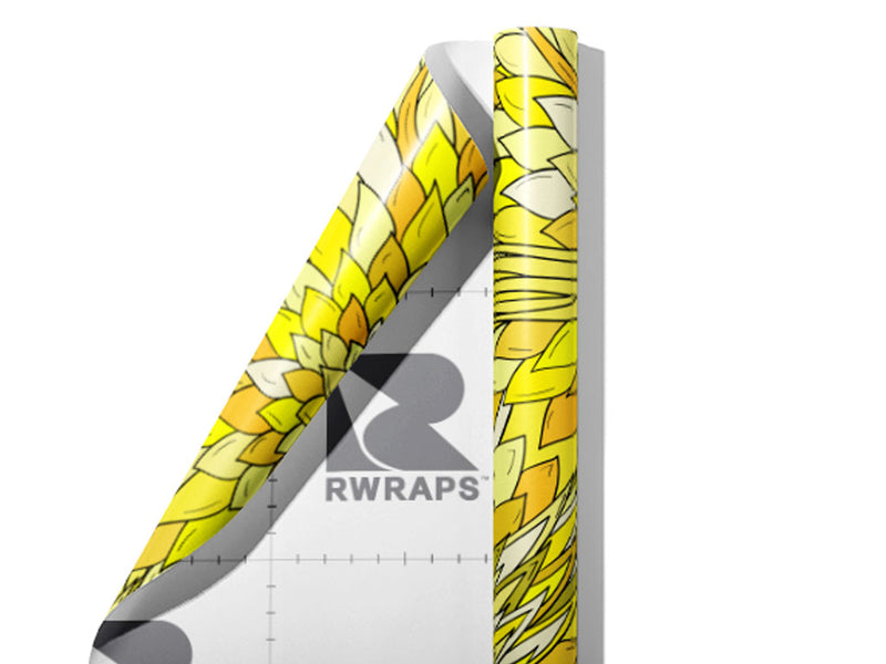 Flower Talk Floral Wrap Film Sheets~Rwraps Series 914 Flower Talk Floral Scrolled Sheet~3