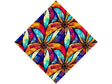 Flowers Bloom Stained Glass Vinyl Wrap Pattern