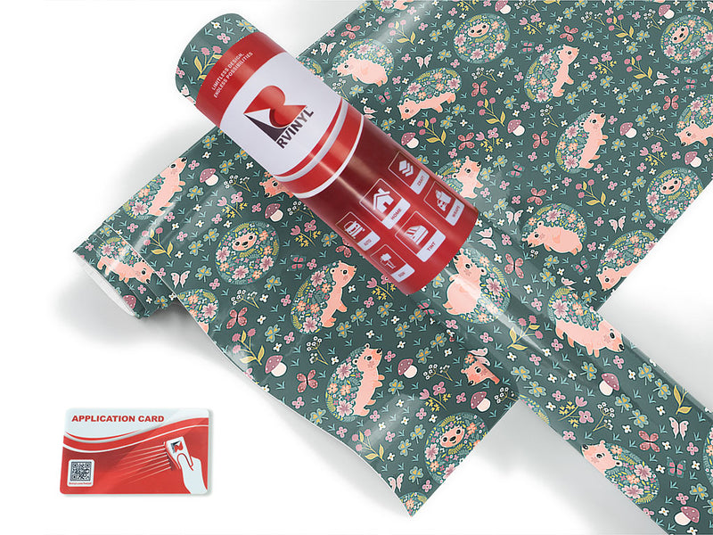 flowery friends animal Craft Vinyl Roll