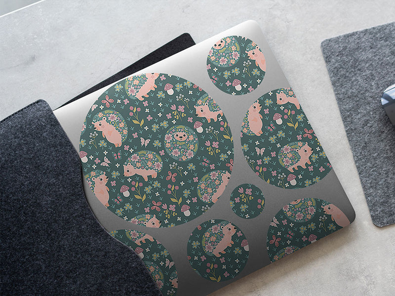 flowery friends animal DIY Laptop Stickers