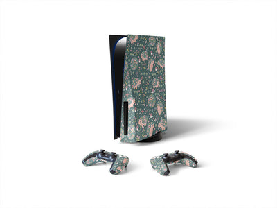 flowery friends animal Sony PS5 DIY Skin