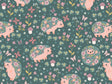 Flowery Friends Animal Vinyl Wrap Pattern~Rwraps Series 914 Digitally Printed Vinyl Wrap~0
