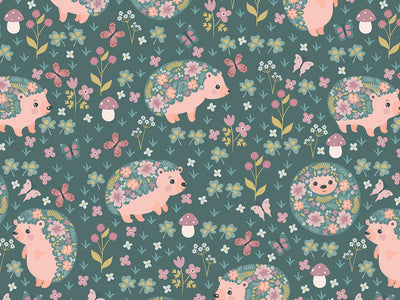 Flowery Friends Animal Vinyl Wrap Pattern~Rwraps Series 914 Digitally Printed Vinyl Wrap~0