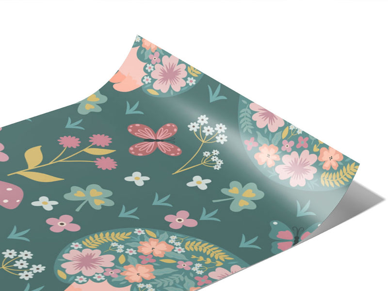 Flowery Friends Animal Vinyl Wraps~Rwraps Series 914 Digitally Printed Vinyl Wrap~0
