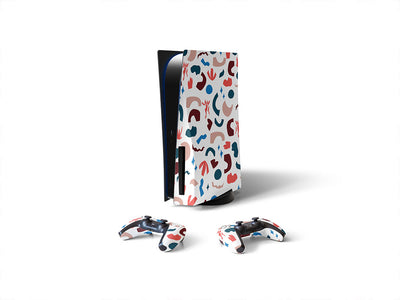 flowing blouse abstract geometric Sony PS5 DIY Skin