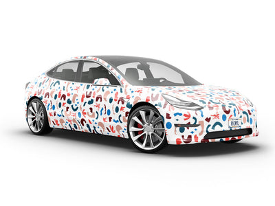 Flowing Blouse Abstract Vehicle Vinyl Wrap