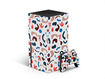flowing blouse abstract geometric XBOX DIY Decal