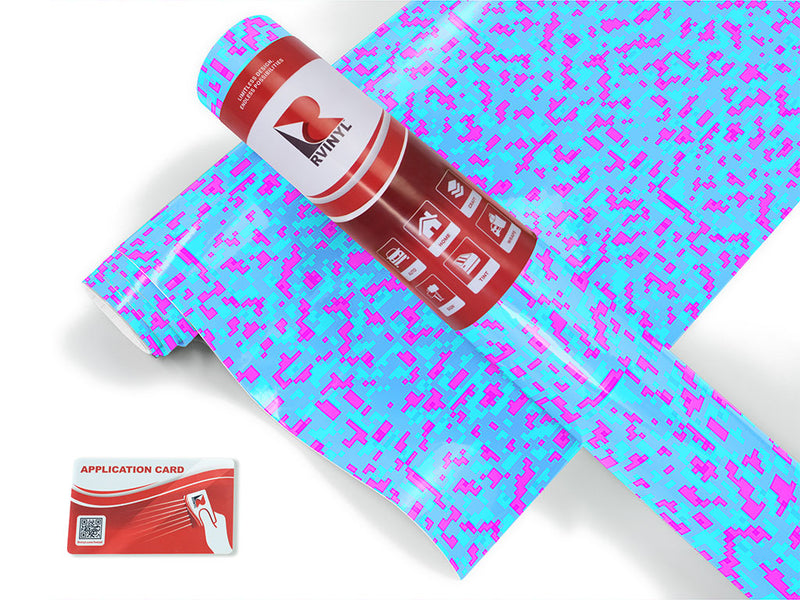 fluorescent explosion pixel Craft Vinyl Roll